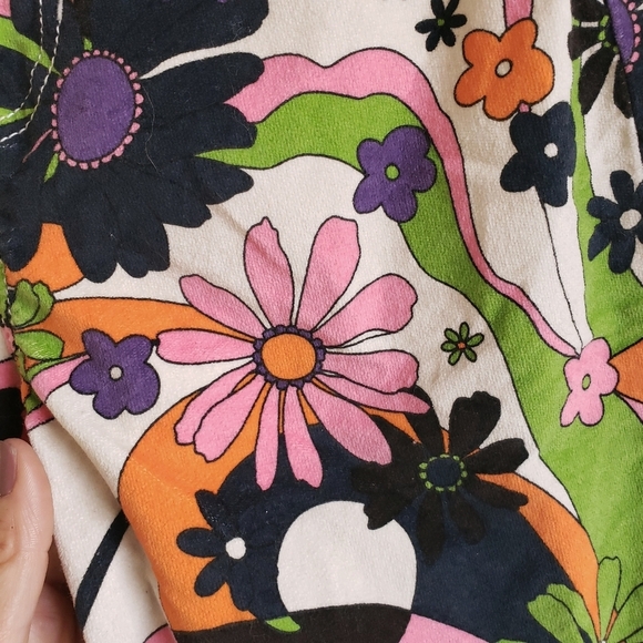 Bdg Size 24 Psychedelic Casual Cowboy Corduroy Pant Trippy Retro 70s Print - Picture 4 of 12